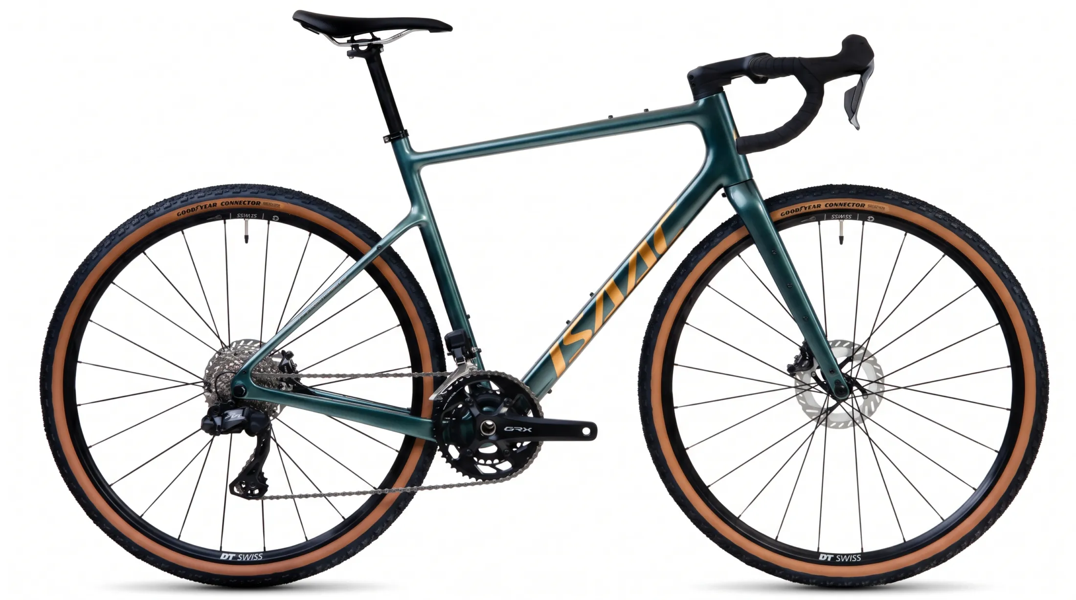Isaac Hadron GT gravelbike in Opal Green